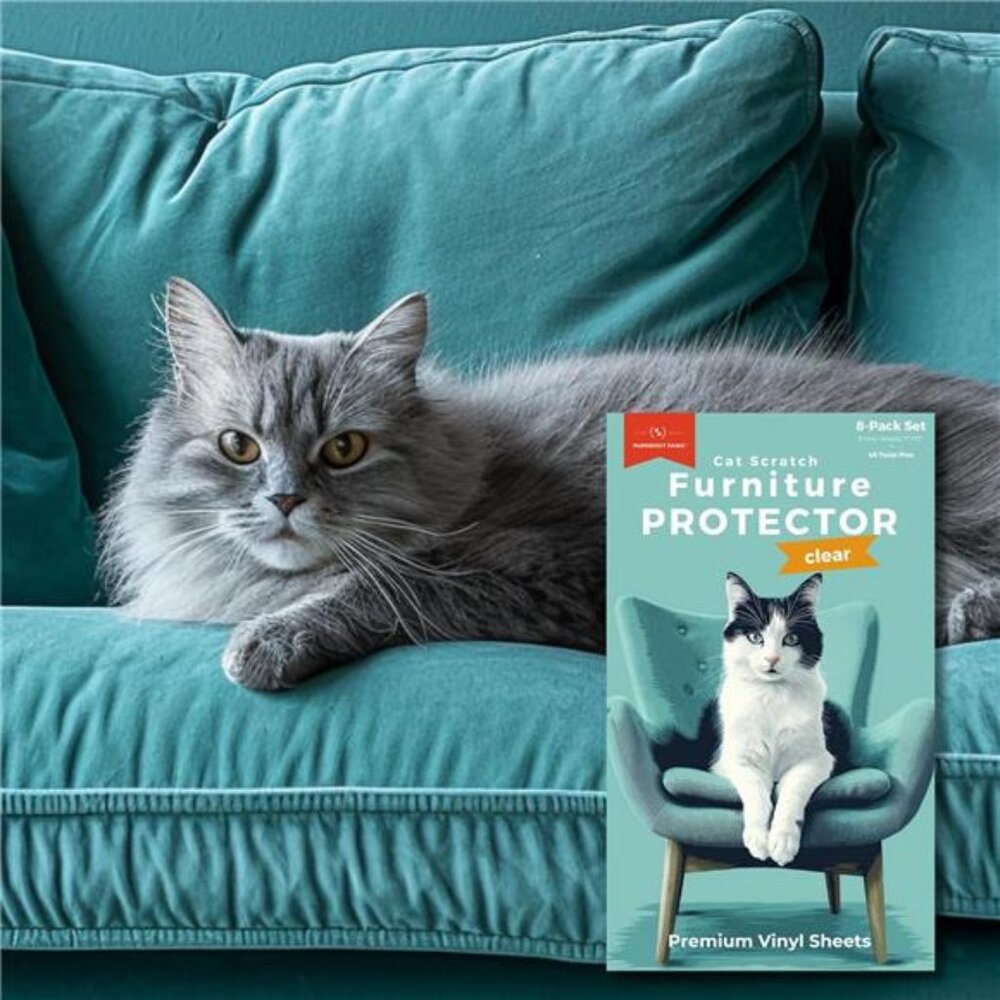 Couch Protector for Cats,8Pack Furniture Protectors from CatsScratch,CouchGuards